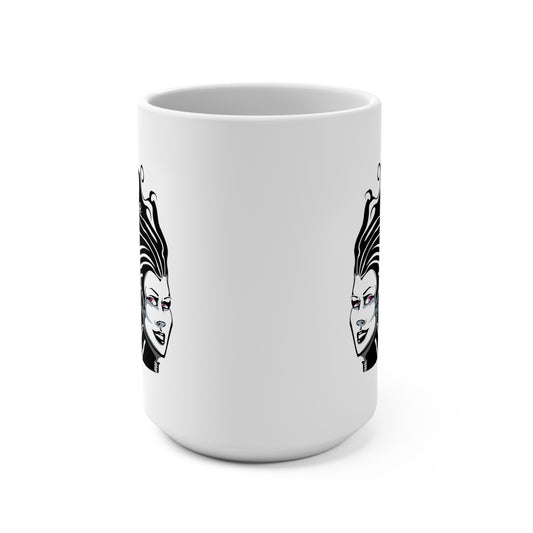 15 oz. Large Glossy Ceramic Coffee Mug Medusa Witchy