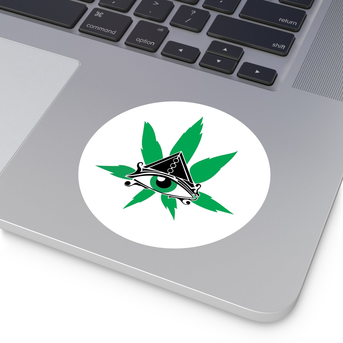 The Eye of Ra Third Eye Cannabis Leaf Indoor/Outdoor Sticker