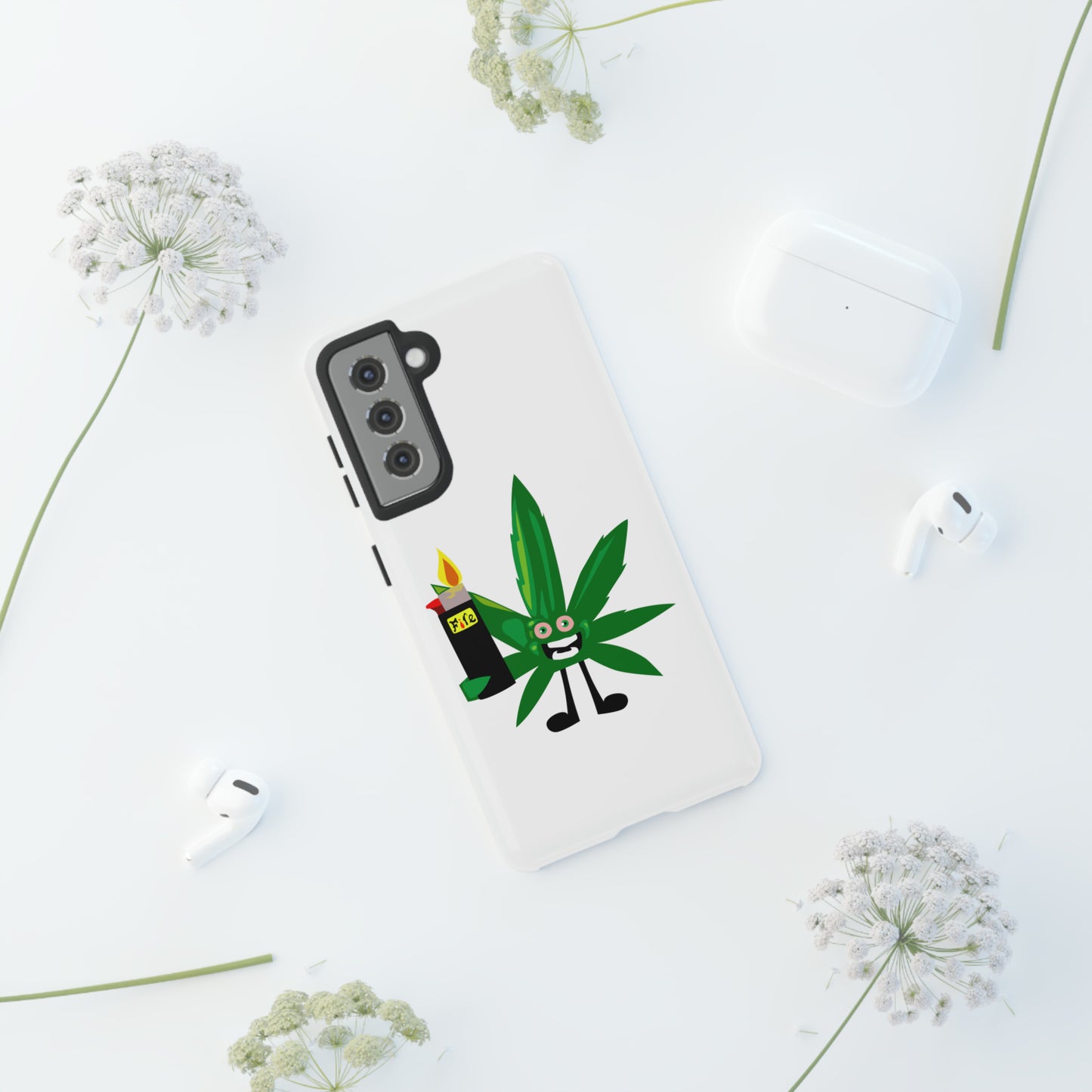 Weedy Boi Cannabis Cell Phone Case -- Rough and Tough Cover