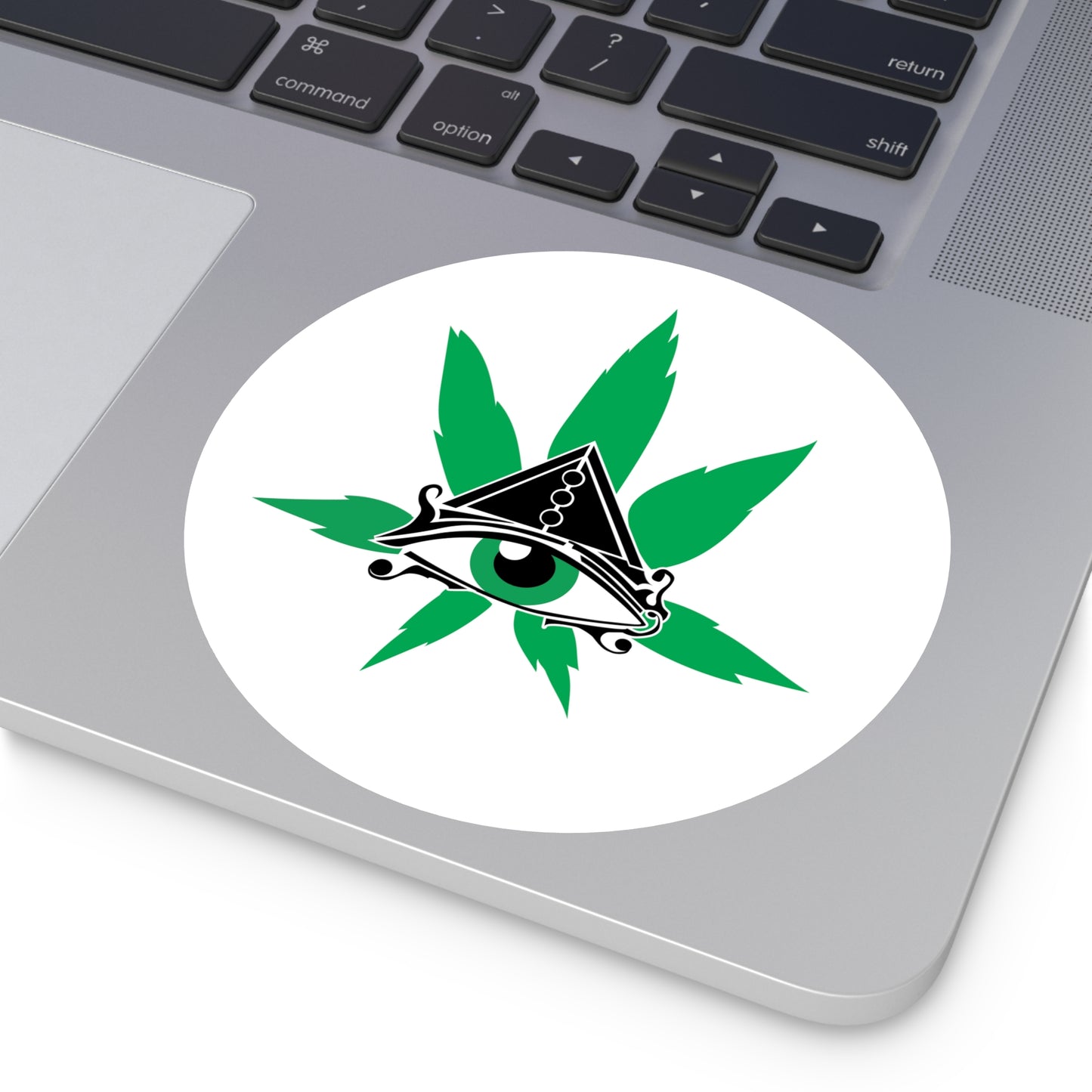 The Eye of Ra Third Eye Cannabis Leaf Indoor/Outdoor Sticker