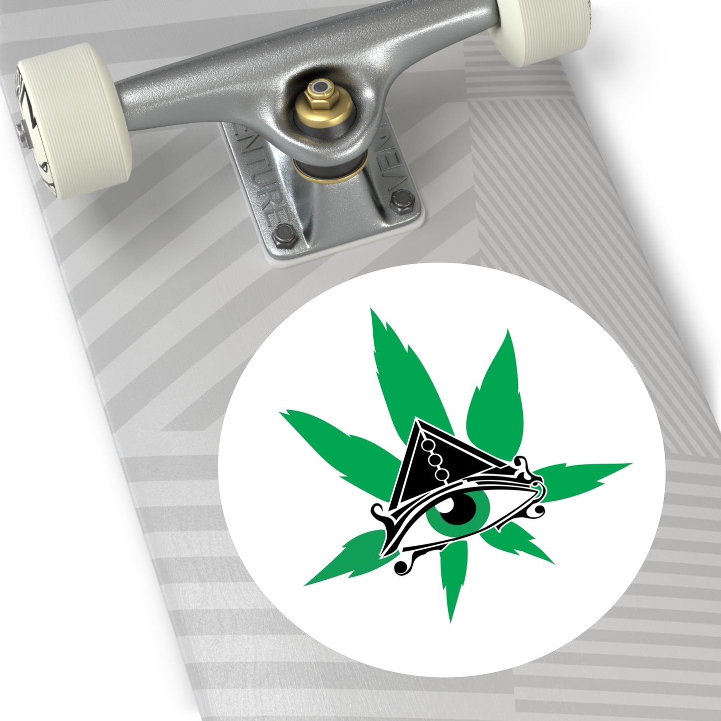 The Eye of Ra Third Eye Cannabis Leaf Indoor/Outdoor Sticker