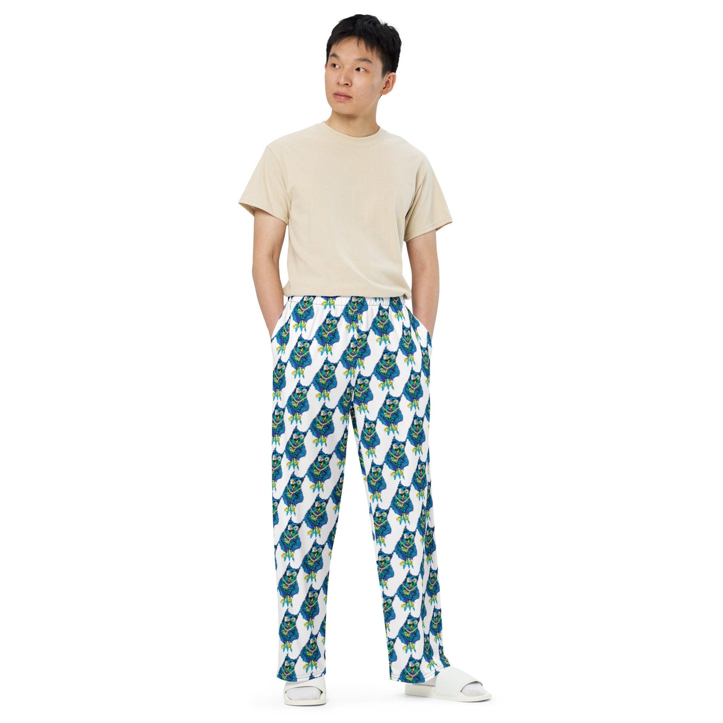 Trippy Wicked Owlz Printed Sleep Lounge Pajama Pants All-Over Print