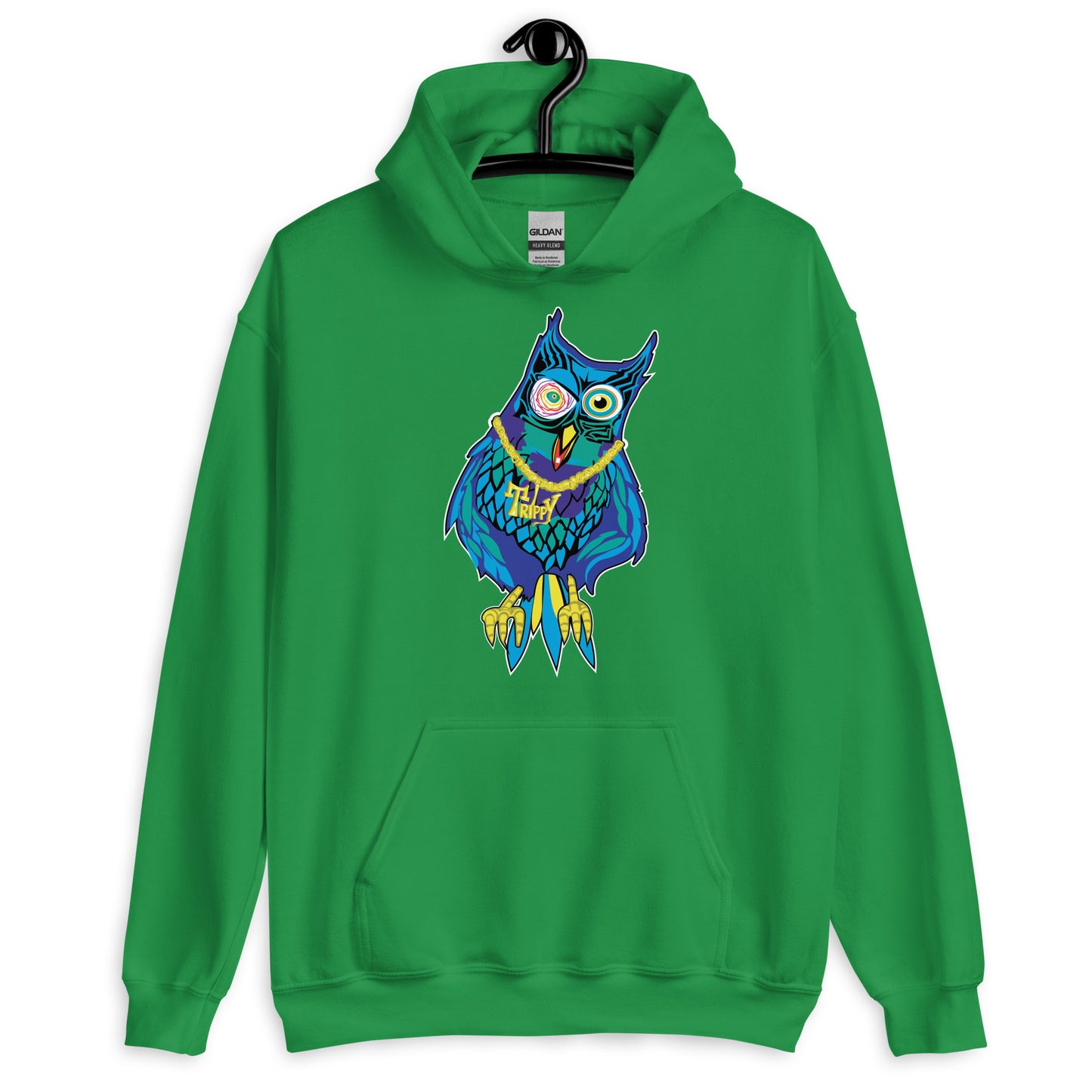 Wicked Owlz Trippy Heavyweight Sweatshirt Hoodie