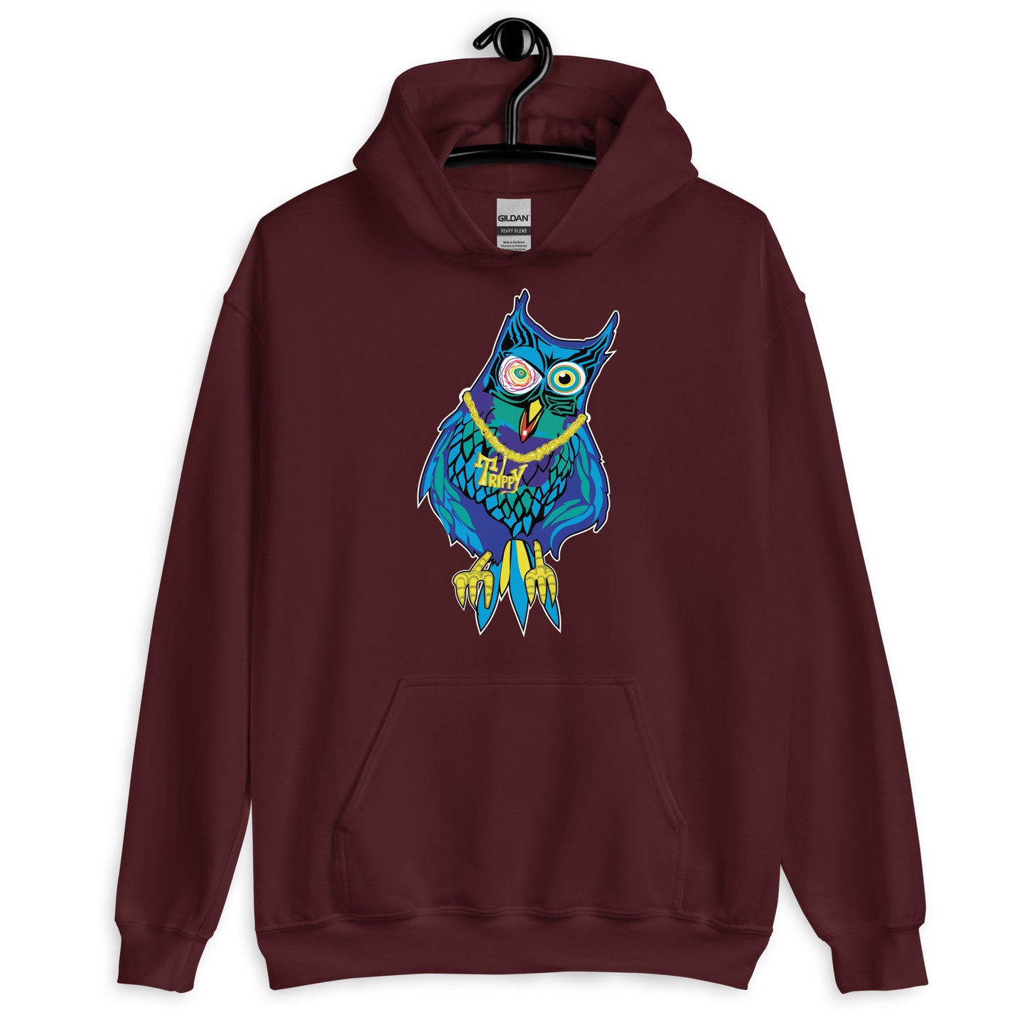 Wicked Owlz Trippy Heavyweight Sweatshirt Hoodie