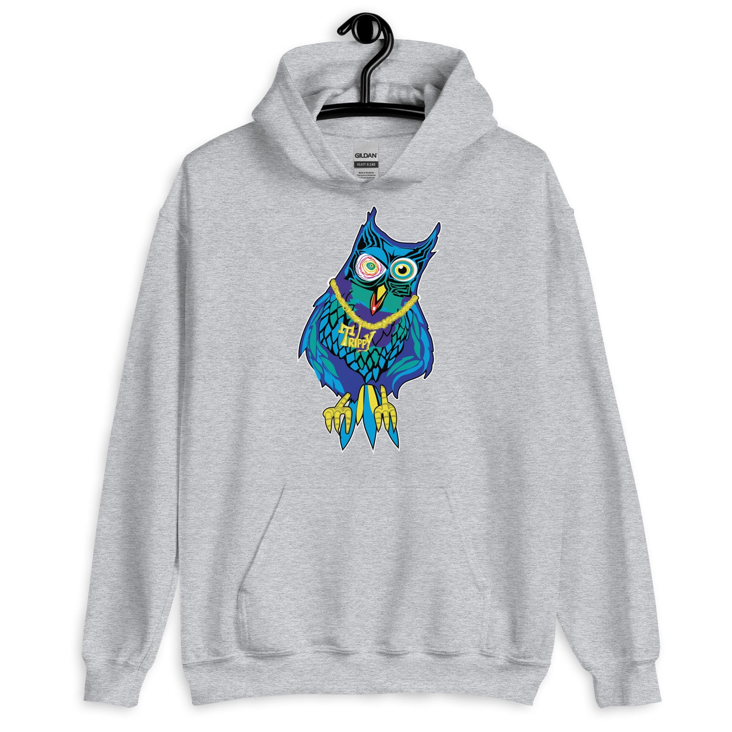 Wicked Owlz Trippy Heavyweight Sweatshirt Hoodie