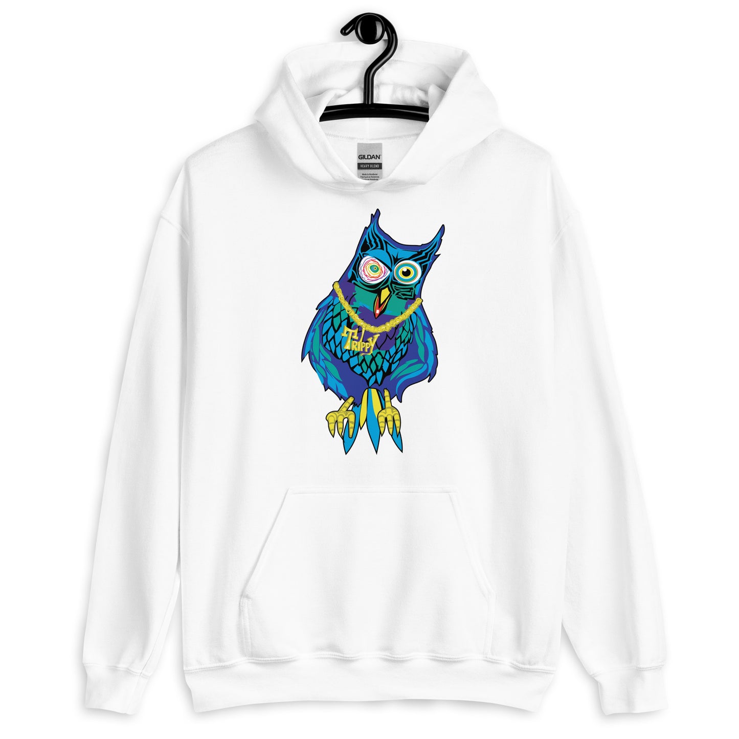 Wicked Owlz Trippy Heavyweight Sweatshirt Hoodie